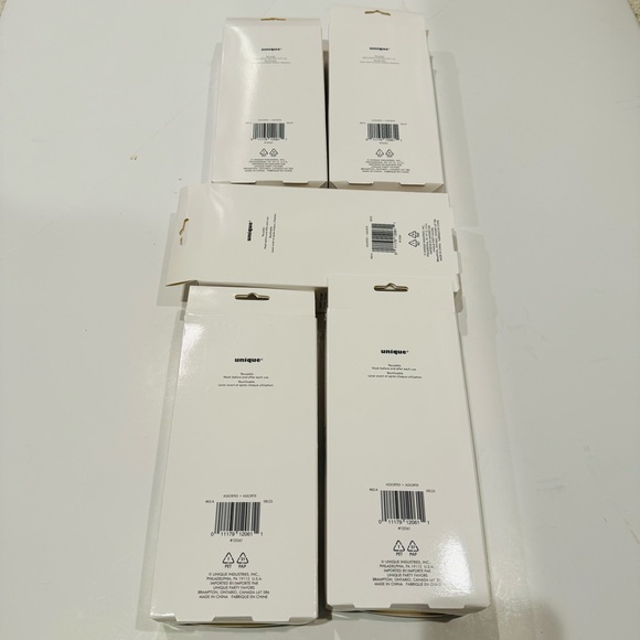 UNIQUE PARTY: 5 Boxes of 12Ct Cutlery Set Blue White Plastic - Picture 9 of 9